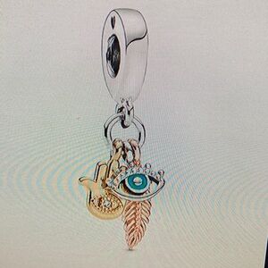 Pandora Gold and Silver Charm Bracelet